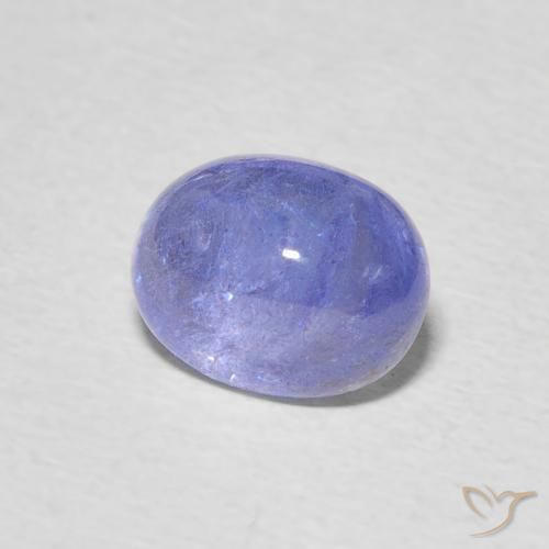 Tanzanite Bleu violet intense naturelle ovale, 2.92 ct, Transparent