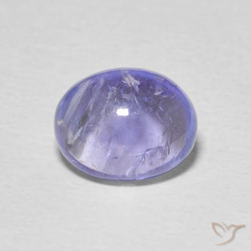 Tanzanite Bleu violet intense naturelle ovale, 3.45 ct, Transparent
