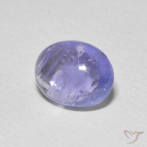 Tanzanite Bleu violet intense naturelle ovale, 3.45 ct, Transparent