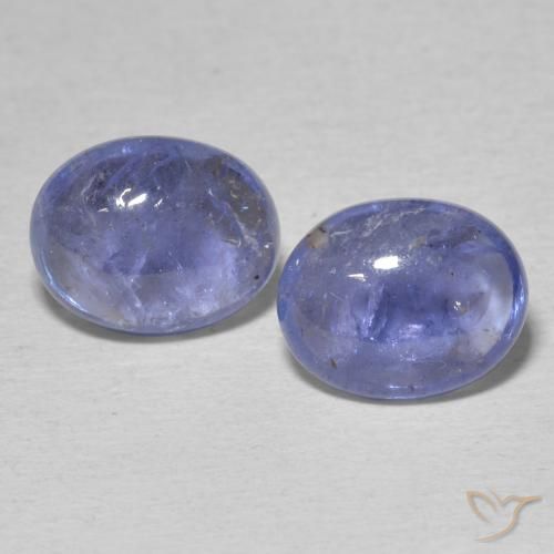 6.32ctw Naturel Bleu violet intense Tanzanite, ovale, Transparent