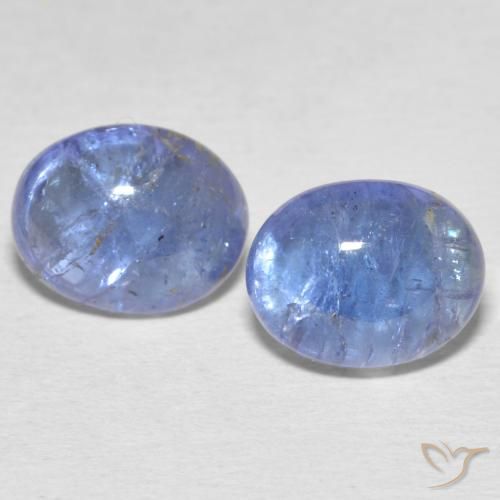 6.95ctw Naturel Bleu violet clair Tanzanite, ovale, Transparent