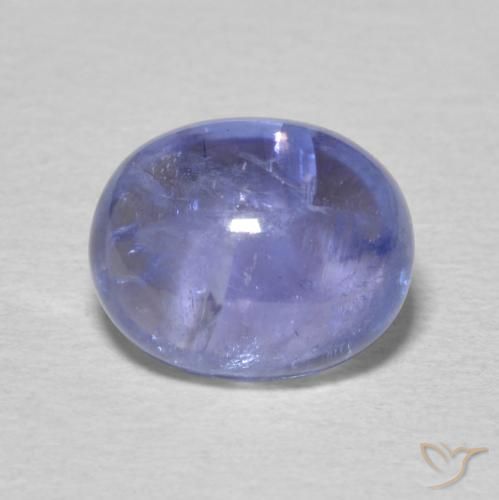 3.78ct Naturel Violet Bleu Tanzanite, ovale, Transparent