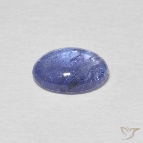 Tanzanite Bleu clair naturelle ovale, 1.22 ct, Transparent