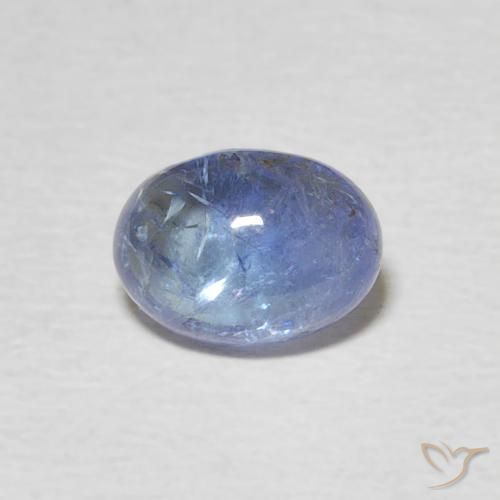 Tanzanite Bleu violet clair naturelle ovale, 1.54 ct, Transparent