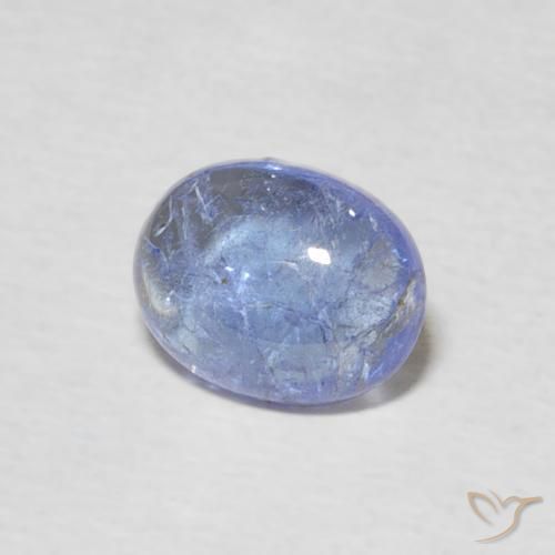 Tanzanite Bleu violacé léger naturelle ovale, 1.53 ct, Transparent