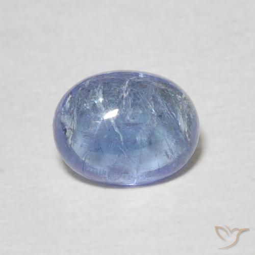 Tanzanite Bleu violet clair naturelle ovale, 1.65 ct, Transparent