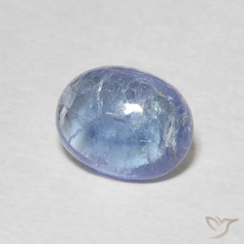 Tanzanite Bleu violet clair naturelle ovale, 1.65 ct, Transparent