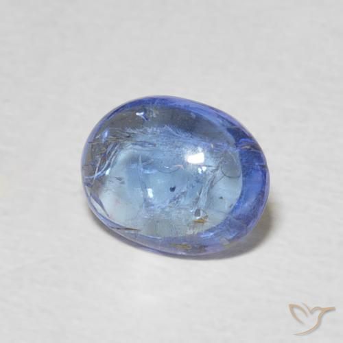 Tanzanite Bleu violet clair naturelle ovale, 1.33 ct, Transparent