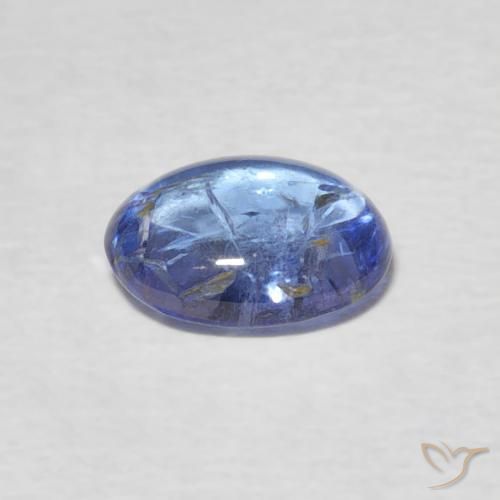 Tanzanite Bleu violet clair naturelle ovale, 1.33 ct, Transparent