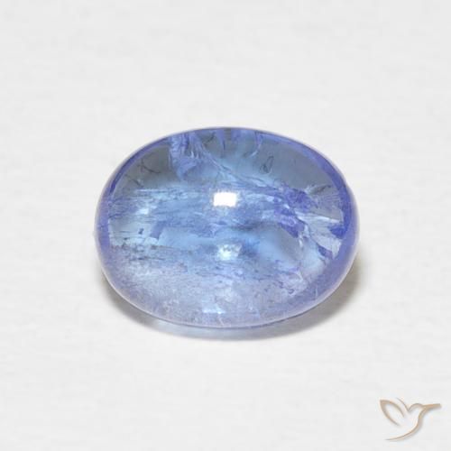 Tanzanite Bleu clair naturelle ovale, 1.63 ct, Transparent