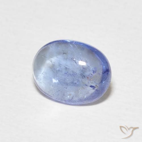Tanzanite Bleu bébé naturelle ovale, 1.29 ct, Transparent