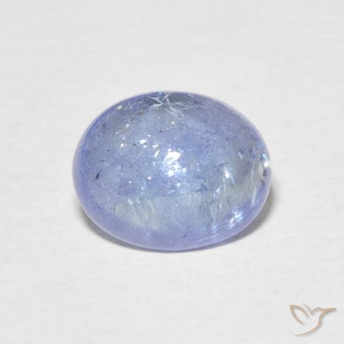 3.48ct Naturel Bleu pastel Tanzanite, ovale, Transparent