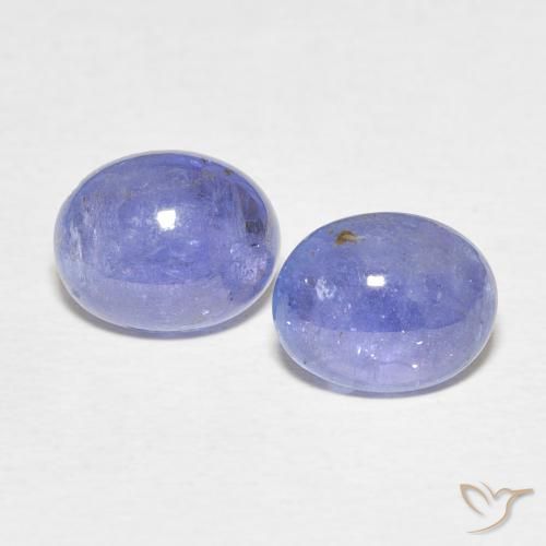 4.74ctw Naturel Bleu violet clair Tanzanite, ovale, Transparent