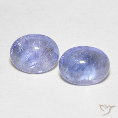 6.04ctw Naturel Bleu bébé Tanzanite, ovale, Transparent