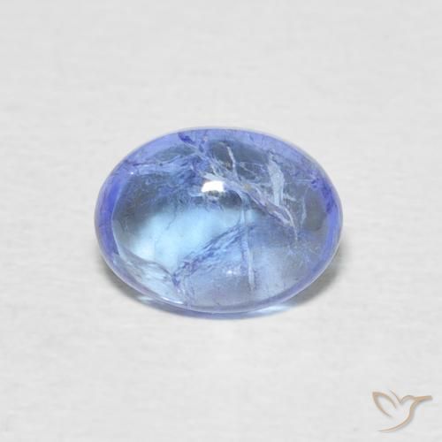 1.65ct Naturel Bleu clair Tanzanite, ovale, Transparent