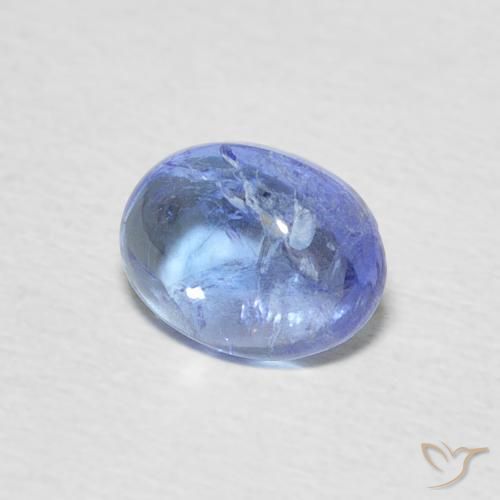 Tanzanite Bleu clair naturelle ovale, 1.65 ct, Transparent