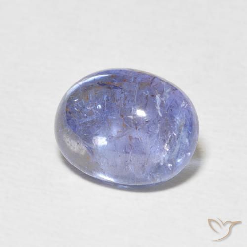 Tanzanite Bleu clair naturelle ovale, 3.80 ct, Transparent