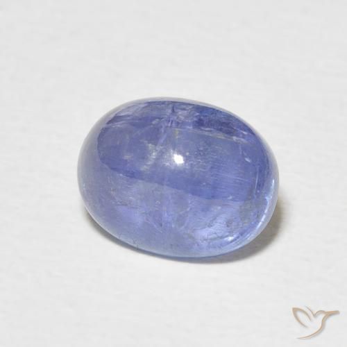 Tanzanite Bleu foncé naturelle ovale, 3.87 ct, Translucide