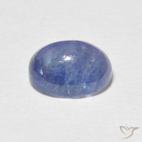 Tanzanite Bleu foncé naturelle ovale, 3.87 ct, Translucide