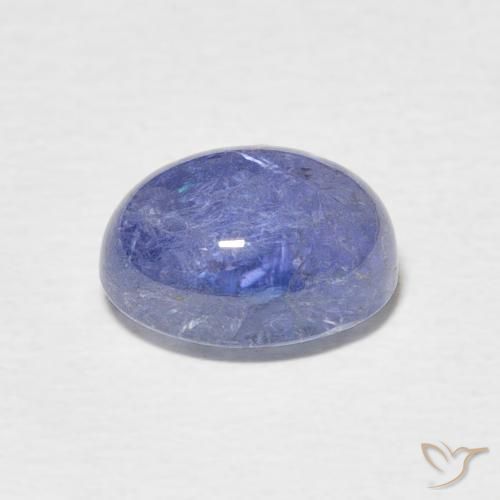Tanzanite Bleu foncé naturelle ovale, 3.14 ct, Transparent