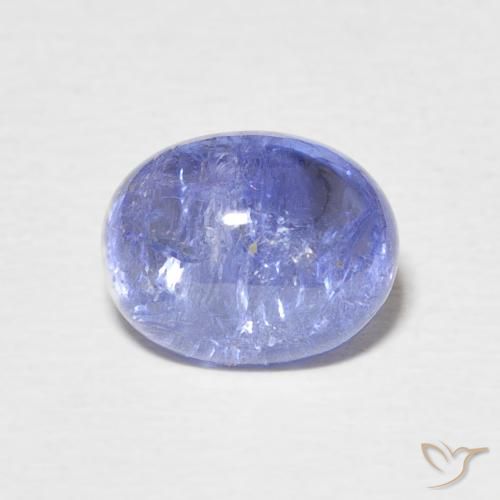 Tanzanite Bleu foncé naturelle ovale, 3.93 ct, Transparent