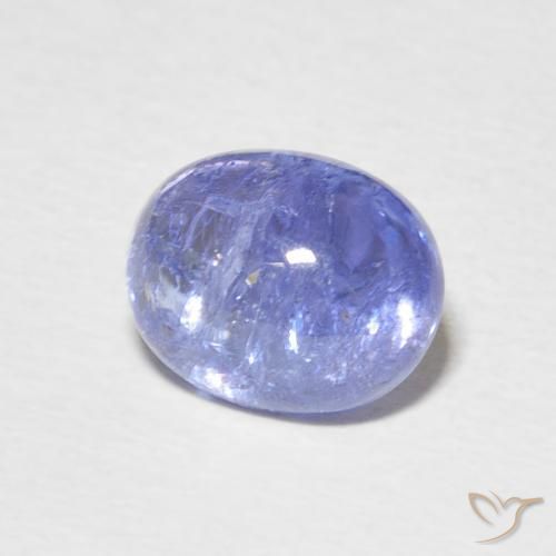 Tanzanite Bleu foncé naturelle ovale, 3.93 ct, Transparent