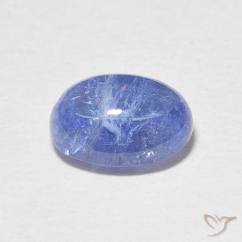 Tanzanite Bleu foncé naturelle ovale, 3.93 ct, Transparent