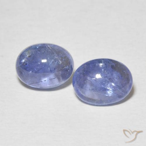 4.92ctw Naturel Bleu intense Tanzanite, ovale, Transparent