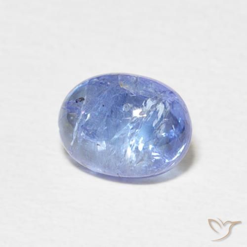 Tanzanite Bleu clair naturelle ovale, 1.90 ct, Transparent