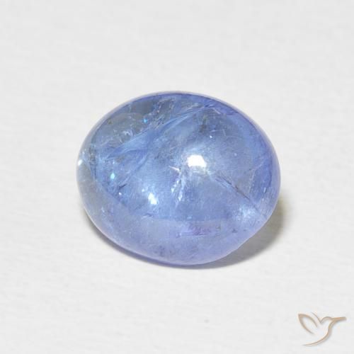 Tanzanite Bleu clair naturelle ovale, 3.40 ct, Transparent