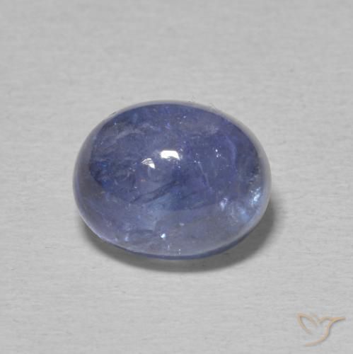 5.08ct Naturel Violet Bleu Tanzanite, ovale, Transparent