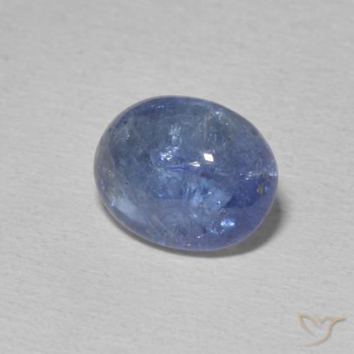 Tanzanite Bleu violacé léger naturelle ovale, 3.34 ct, Transparent