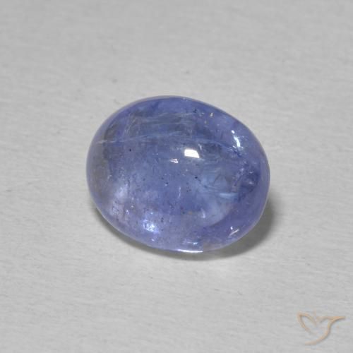 Tanzanite Bleu violet intense naturelle ovale, 3.74 ct, Transparent
