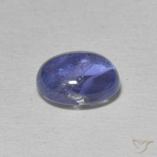 Tanzanite Bleu violet intense naturelle ovale, 3.73 ct, Transparent