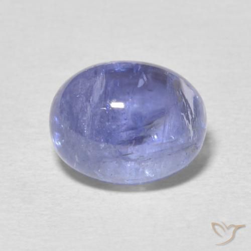 Tanzanite Bleu violet clair naturelle ovale, 4.40 ct, Transparent