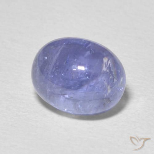 Tanzanite Bleu violet clair naturelle ovale, 4.40 ct, Transparent