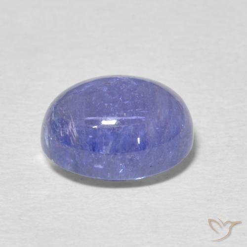 Tanzanite Bleu violet clair naturelle ovale, 4.40 ct, Transparent
