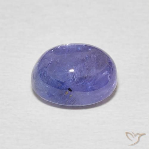 Tanzanite Bleu violet intense naturelle ovale, 3.22 ct, Transparent
