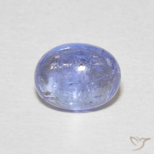 2.50ct Naturel Bleu violacé léger Tanzanite, ovale, Transparent