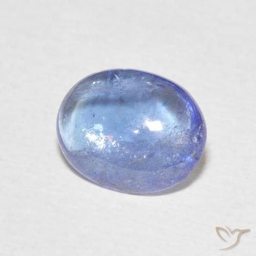 Tanzanite Bleu violet clair naturelle ovale, 2.87 ct, Transparent