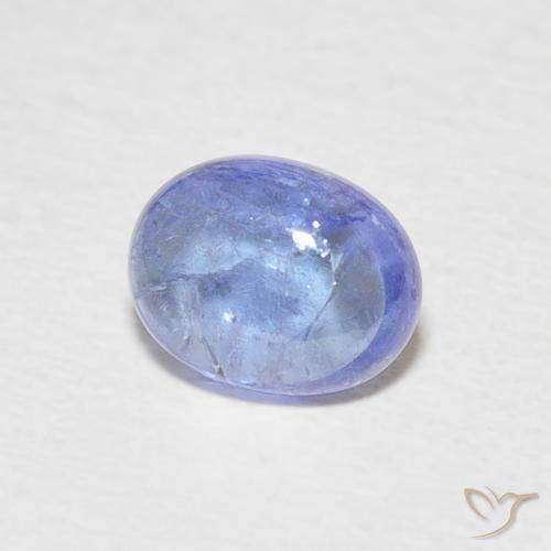Tanzanite Bleu foncé naturelle ovale, 1.57 ct, Transparent