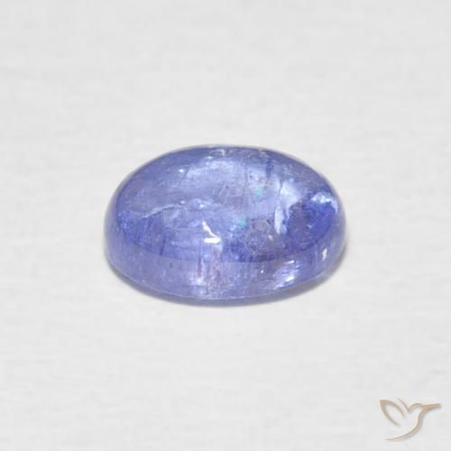 Tanzanite Bleu foncé naturelle ovale, 1.57 ct, Transparent