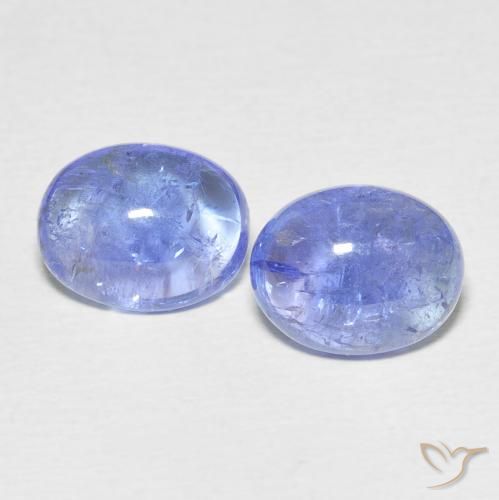 6.76ctw Naturel Bleu violet intense Tanzanite, ovale, Transparent