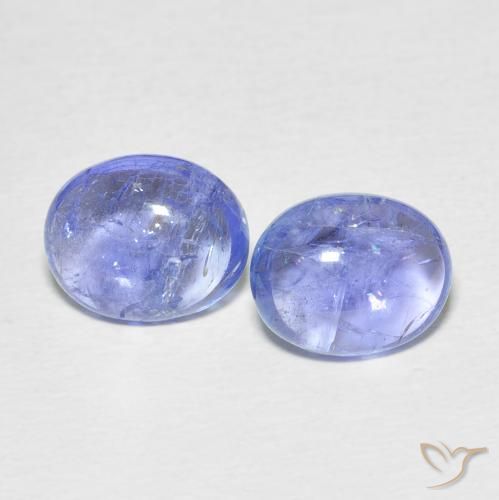 6.05ctw Naturel Bleu violet intense Tanzanite, ovale, Transparent