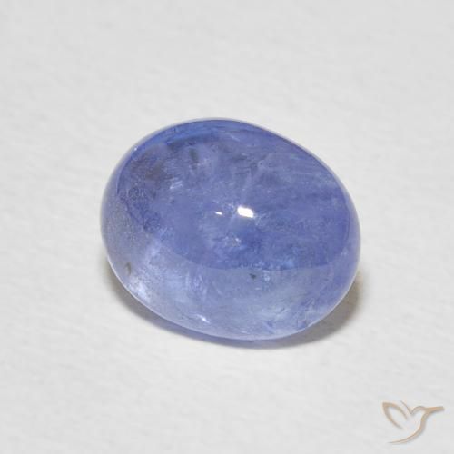 Tanzanite Bleu violet intense naturelle ovale, 3.56 ct, Transparent
