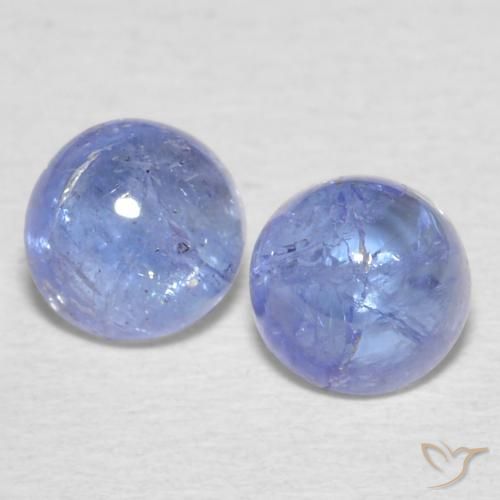 1.53ctw Naturel Bleu violet intense Tanzanite, Tour, Transparent