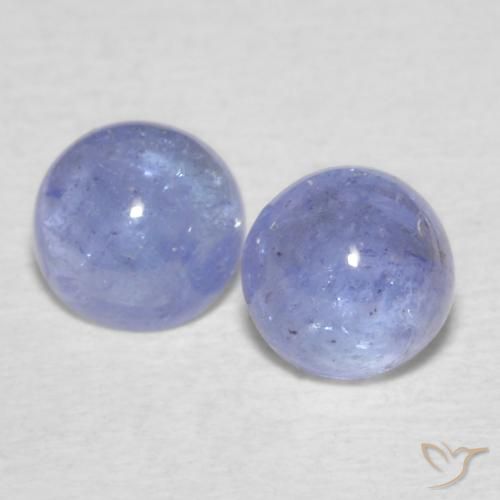 1.34ctw Naturel Bleu violacé léger Tanzanite, Tour, Transparent