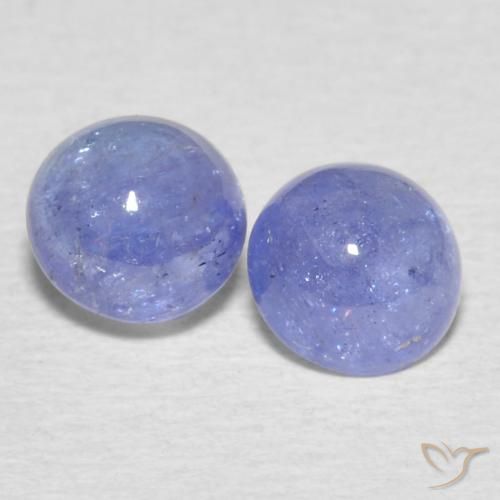 1.39ctw Naturel Bleu violet intense Tanzanite, Tour, Transparent
