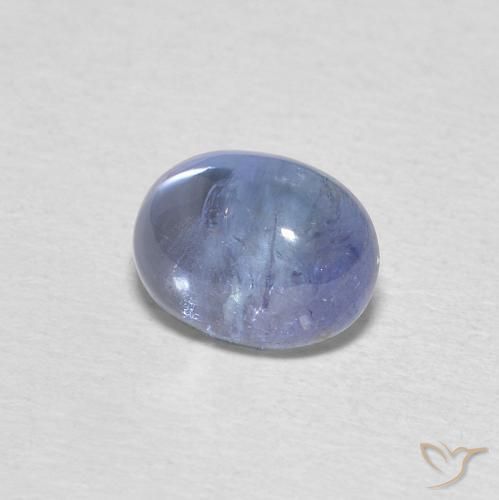Tanzanite Bleu violet clair naturelle ovale, 1.76 ct, Transparent