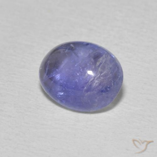 Tanzanite Bleu violet intense naturelle ovale, 2.89 ct, Transparent